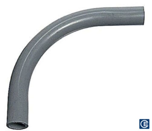 PVC Elbow with Plain End, 3 Inch Trade Size, 90 Degree Bend Angle, Schedule 40