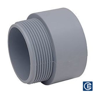 PVC Terminal Adapter, 2 Inch