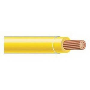 Thermoplastic Flexible Fixture Nylon (TFFN) Building Wire, 18 AWG, Yellow, 16 Stranded, Copper Conductor, 2500 Foot Reel