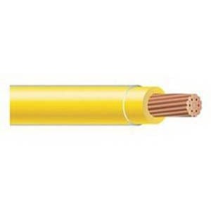 Thermoplastic Flexible Fixture Nylon (TFFN) Building Wire, 16 AWG, Yellow, 26 Stranded, Copper Conductor, 500 Foot Reel