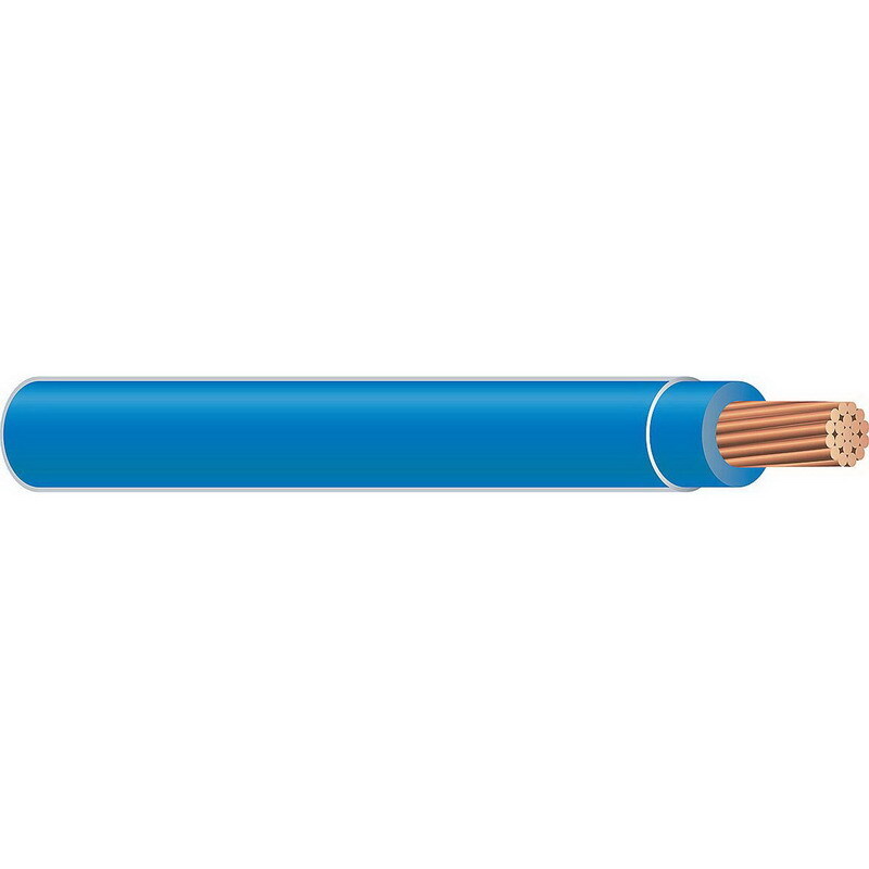 THHN Wire, 500 KCMIL, Blue, 37 Stranded, Copper Conductor, 1000 Foot Reel
