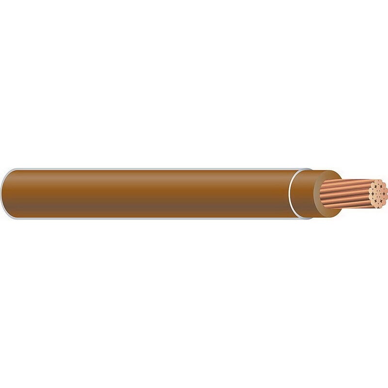 THHN Wire, 14 AWG, Tan, 19 Stranded, Copper Conductor, 500 Foot Reel