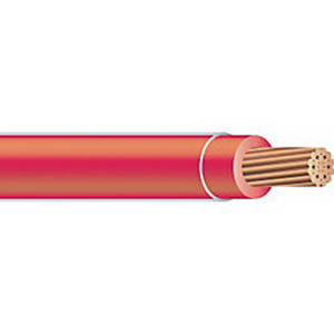 Thermoplastic High Heat Resistant Nylon Coated (THHN) Wire, 350 KCMIL, Red, 37 Stranded, Copper Conductor, 1000 Foot Reel