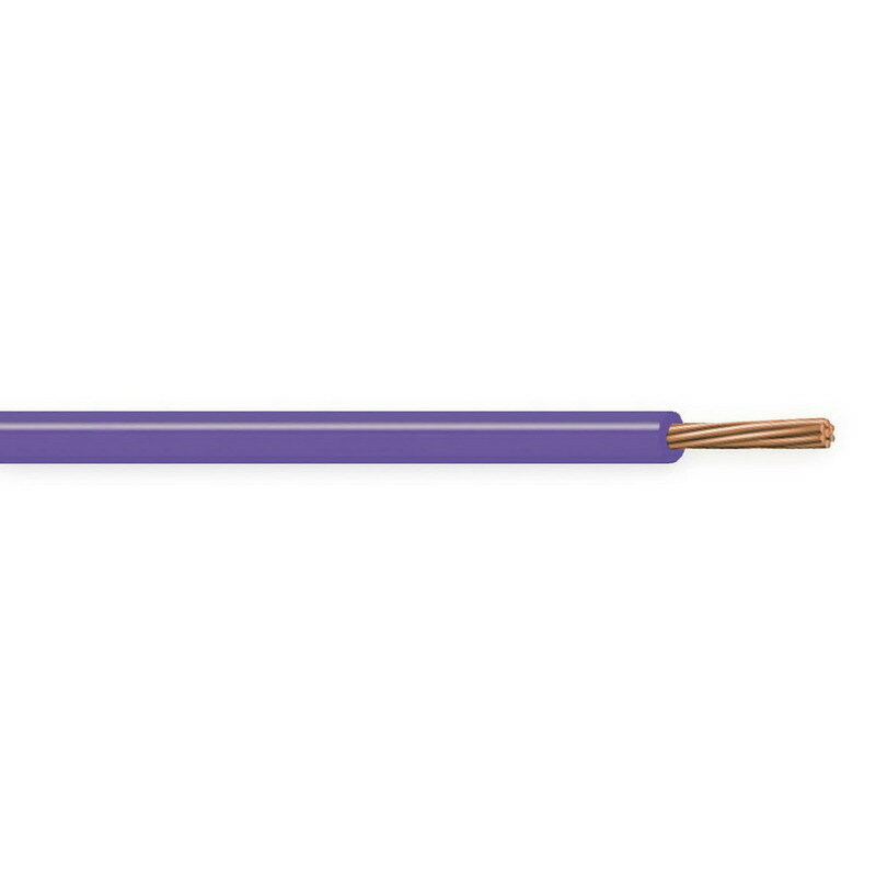 XHHW Cable, 12 AWG, Purple, 7 Stranded, Copper Conductor, 500 Foot Reel