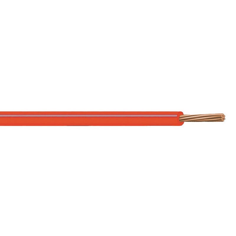 XHHW Cable, 10 AWG, Red, 7 Stranded, Copper Conductor, 500 Foot Reel