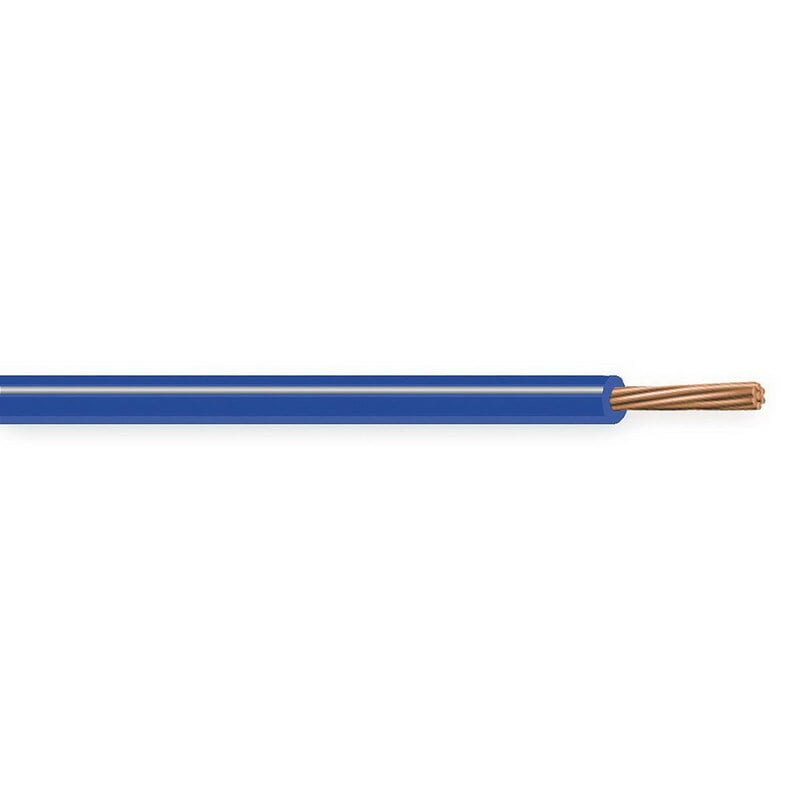 XHHW Cable, 10 AWG, Blue, 7 Stranded, Copper Conductor, 2500 Foot Reel