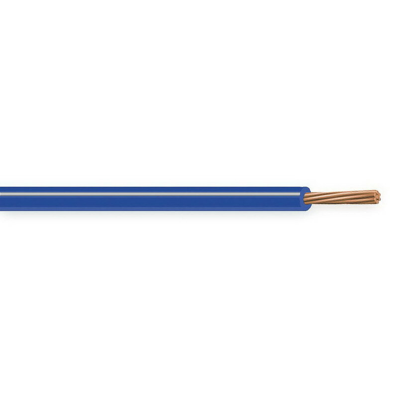 XHHW Cable, 8 AWG, Blue, 7 Stranded, Copper Conductor, 5000 Foot Reel