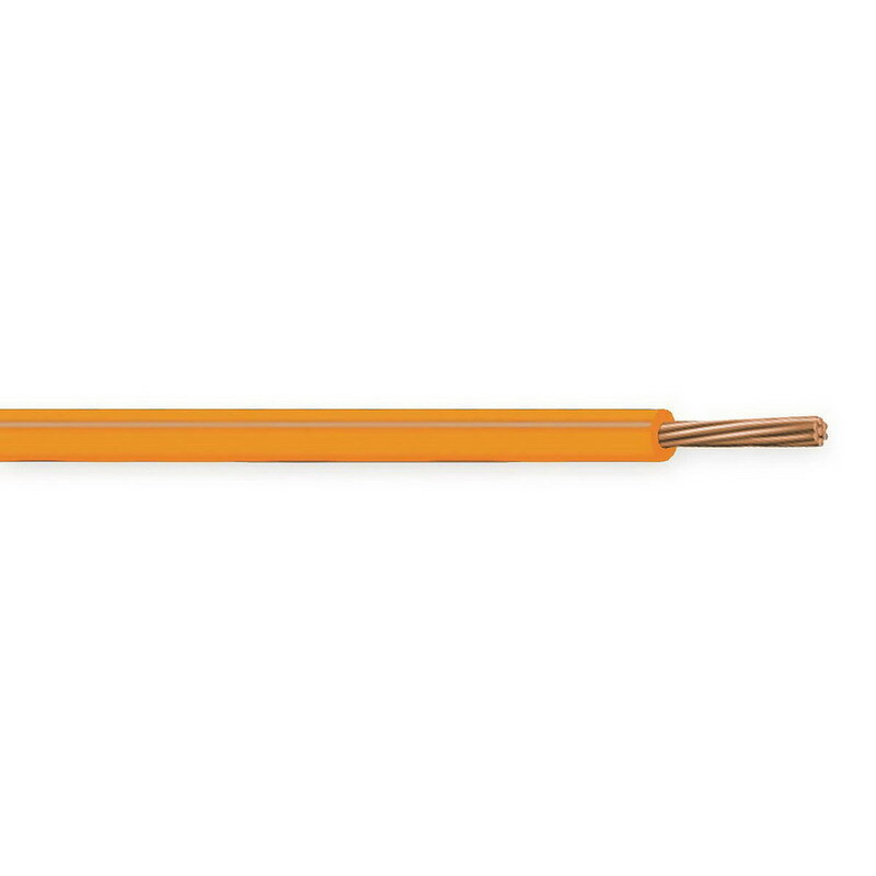 XHHW Cable, 8 AWG, Orange, 7 Stranded, Copper Conductor, 5000 Foot Reel
