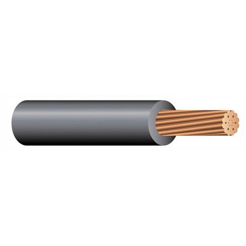 XHHW Cable, 6 AWG, Brown, 7 Stranded, Copper Conductor, 500 Foot Reel