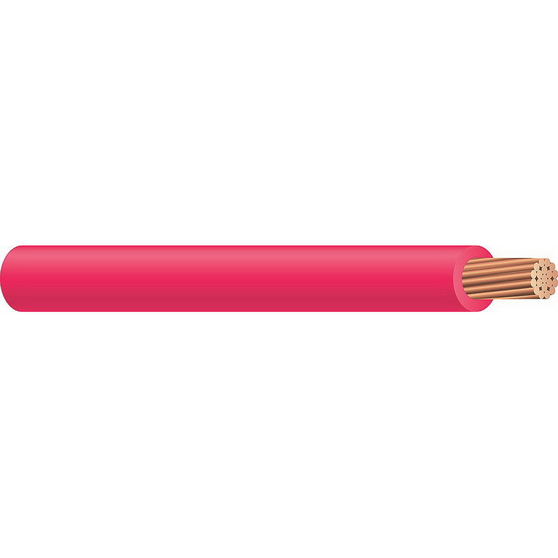 XHHW Cable, 250 KCMIL, Red, 37 Stranded, Copper Conductor, 500 Foot Reel