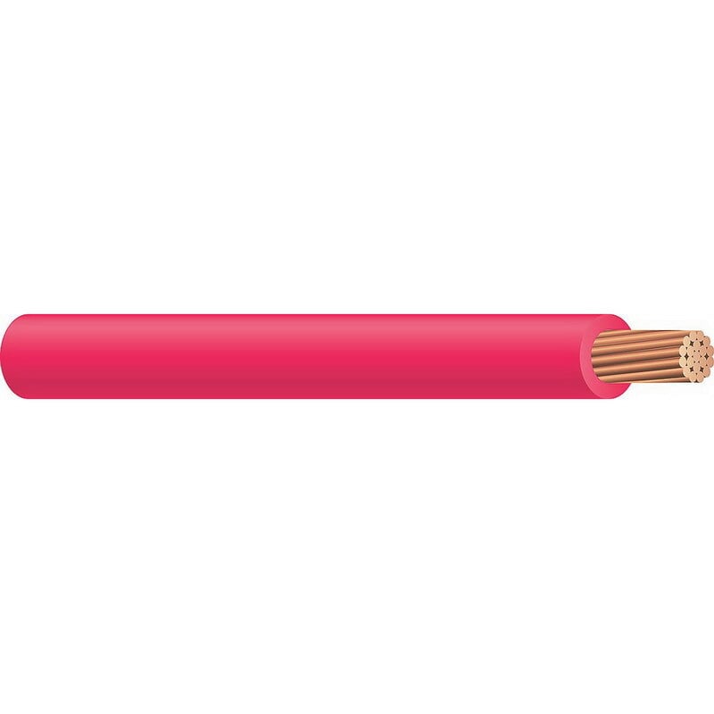 XHHW Cable, 500 KCMIL, Red, 37 Stranded, Copper Conductor, 500 Foot Reel