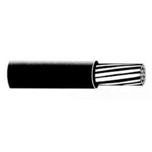 Type USE-RHH-RHW Wire, 6 AWG, Black, Copper Conductor, 1000 Foot Reel