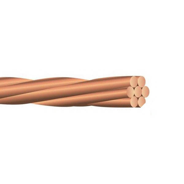 Bare Wire, 4 AWG, 7 Stranded, Copper Conductor, 1000 Foot Reel