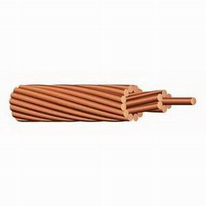 Bare Wire, 350 AWG, 37 Stranded, Copper Conductor, 500 Foot Reel