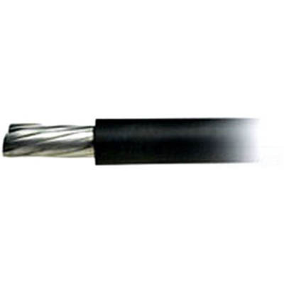 THHN Wire, 1 AWG, Black, Stranded, Aluminum Conductor, 500 Foot Reel
