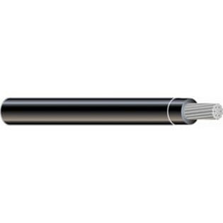 THHN Wire, 1/0 AWG, Black, Stranded, Aluminum Conductor, 500 Foot Reel