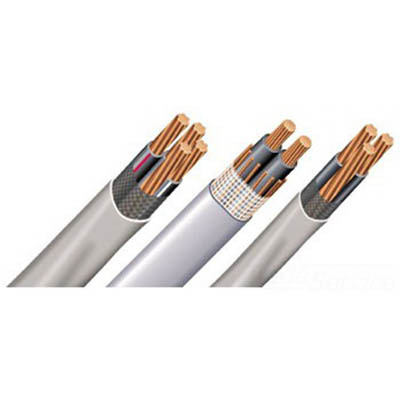 Aluminum Building Wire SER Service Entrance Cable, 1-1-1-3, Aluminum Conductor, 500 Foot Reel