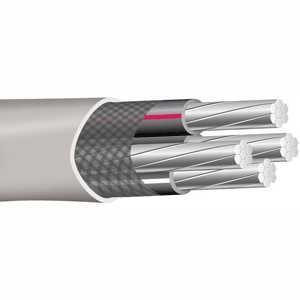 Aluminum Building Wire SER Service Entrance Cable, 2-2-4, Aluminum Conductor, 1000 Foot Reel