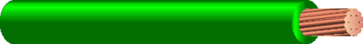 Machine Tool Wire (MTW), 16 AWG, 2/64 Stranded Conductor, Green, 500 Foot Reel