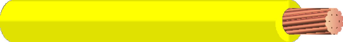Machine Tool Wire (MTW), 14 AWG, 2/64 Stranded Conductor, Yellow, 500 Foot Reel