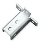 Connector Three-Side Angle, Length 4-1/2 Inches, Width 4-1/2 Inches, Electro-Galvanized Steel with 9/16 Inch Holes on 1-1/2 Inch Centers