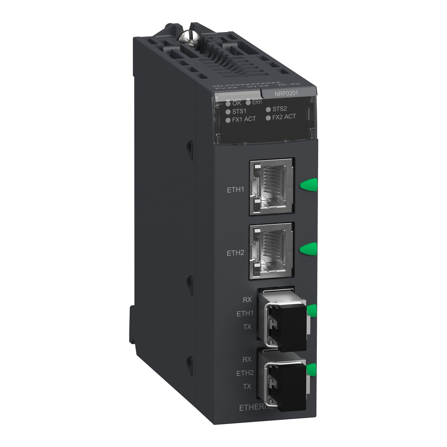 fiber converter module, Modicon X80, single mode