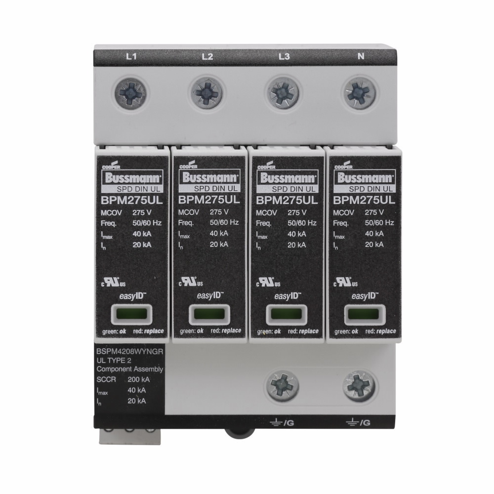 347/600 Wye, 4-Pole SPD with Remote