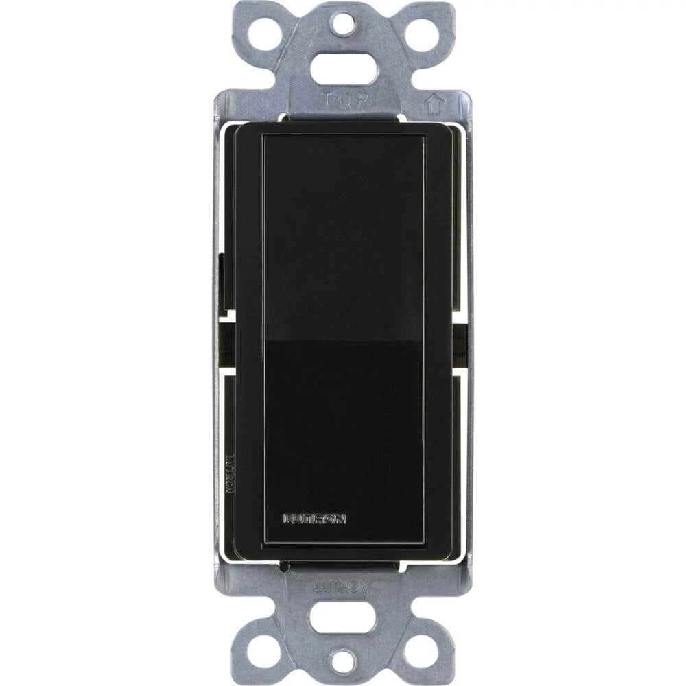 Lutron Claro 15 Amp On/Off, 4-Way On/Off Rocker Switch, Black