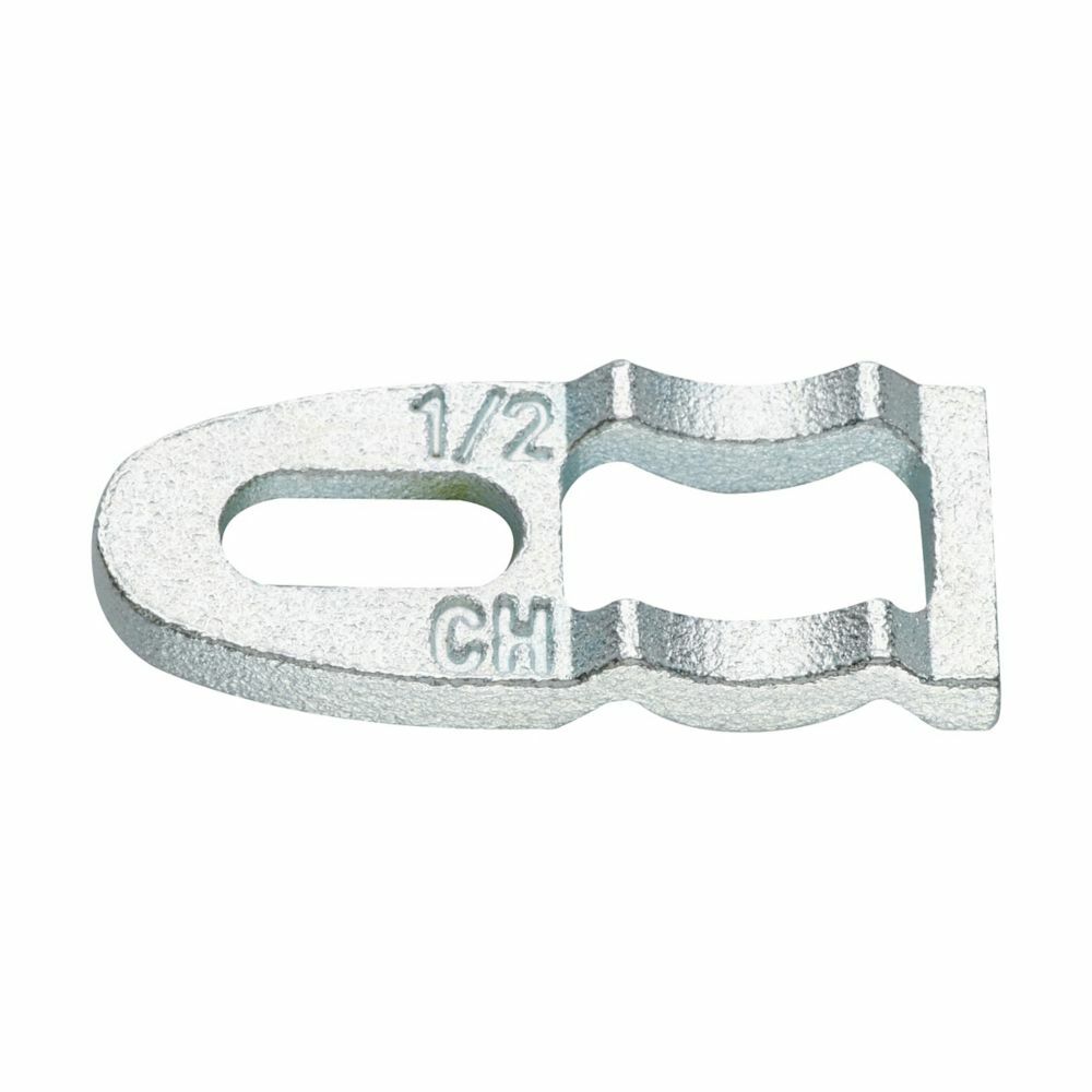 Eaton Crouse-Hinds series CB clampback/spacer, EMT and rigid/IMC, Malleable iron, Hot dip galvanized finish, 3-1/2"