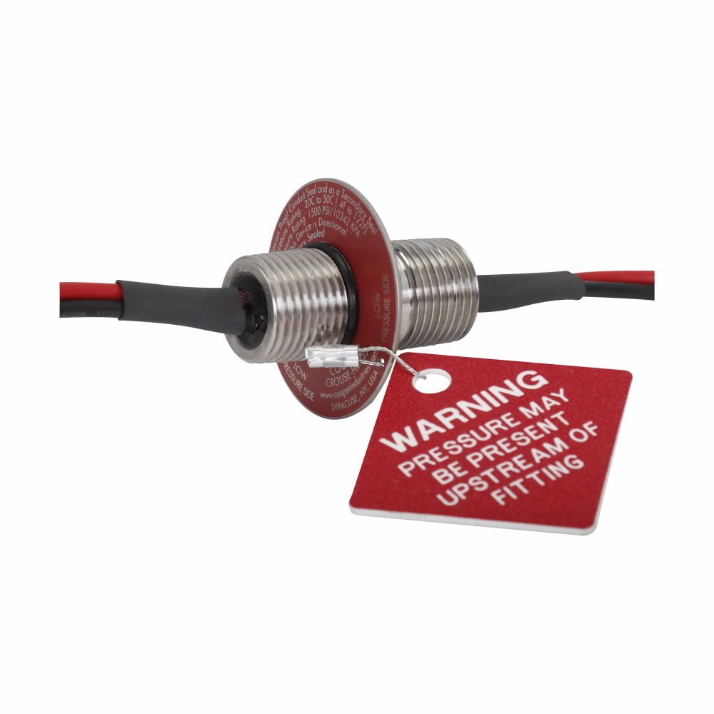 Eaton Crouse-Hinds series CH6DR ultra high pressure seal, 16 gauge, Four-wire, Rated to 1500 PSI