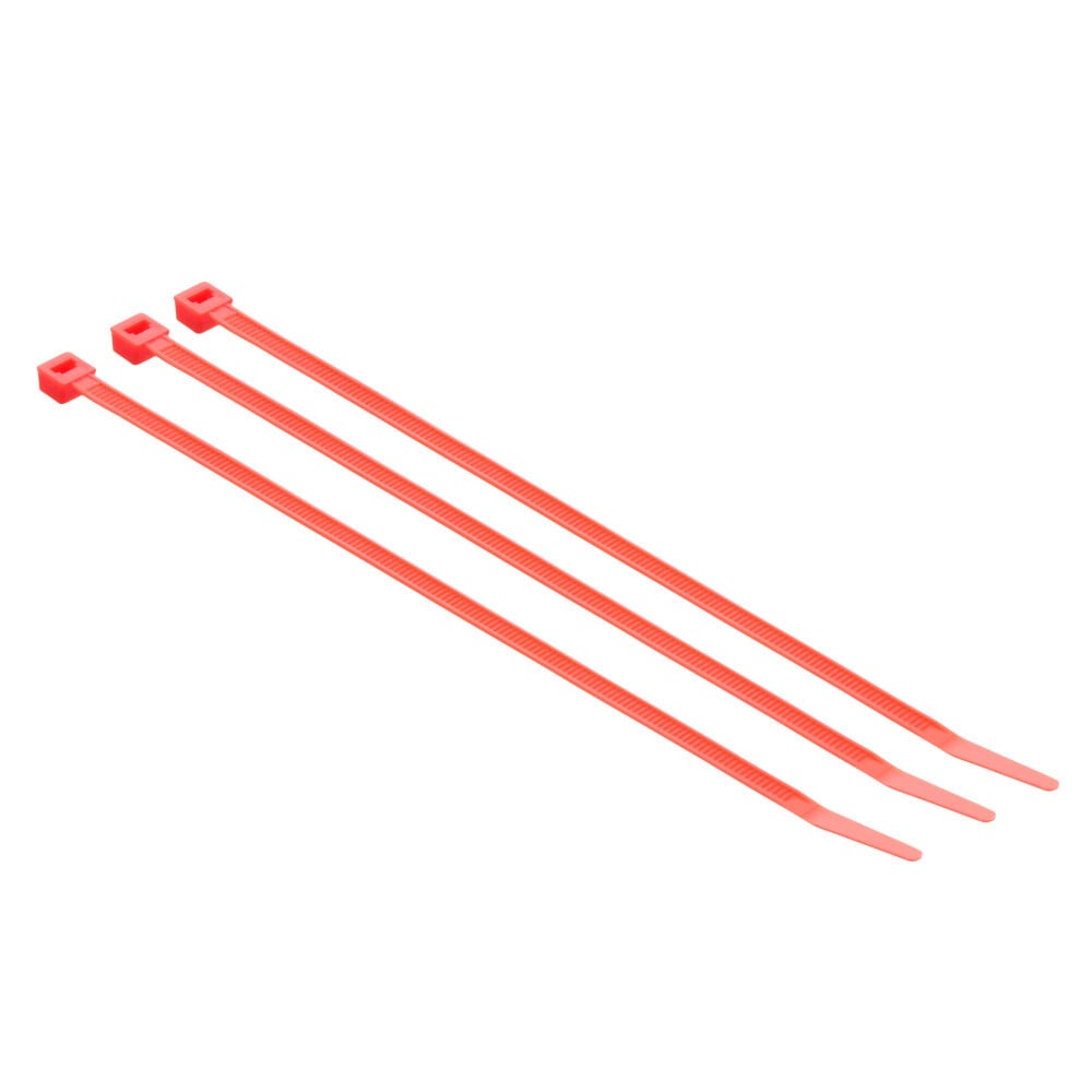 8" Red 50 LB Cable Tie - 100 pcs/bag