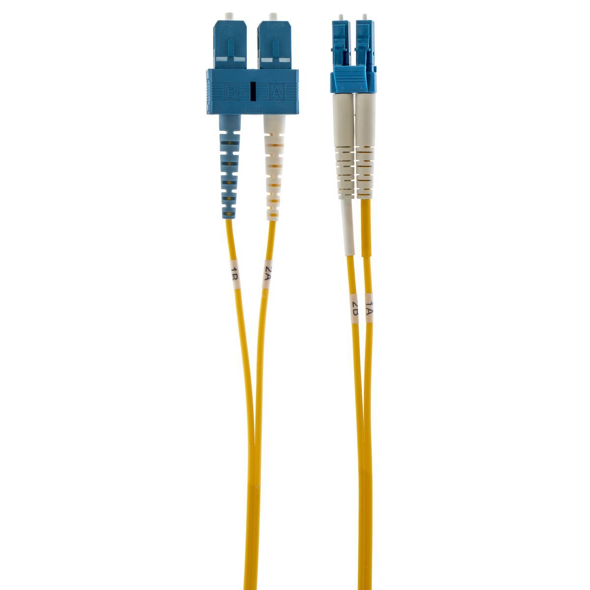 Fiber Optic, Patch Cord, Single Mode,Duplex, LC-SC, 1 Meter Length