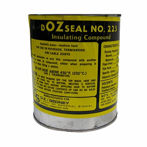 DOZ-225-G DOZSeal 225 Sealing Insulating Compound, 1 gal Bucket, Black/Dark Brown