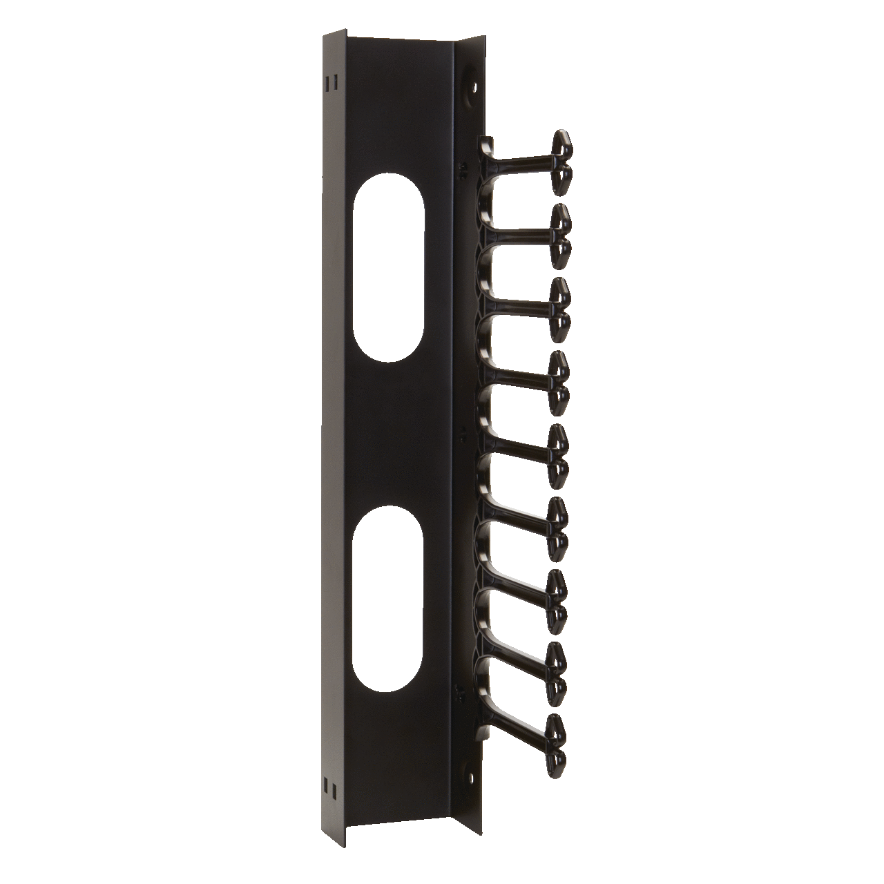 VersaRack Vertical Cable Manager, 28.661 x4.1339 x8.1890, Black, Steel