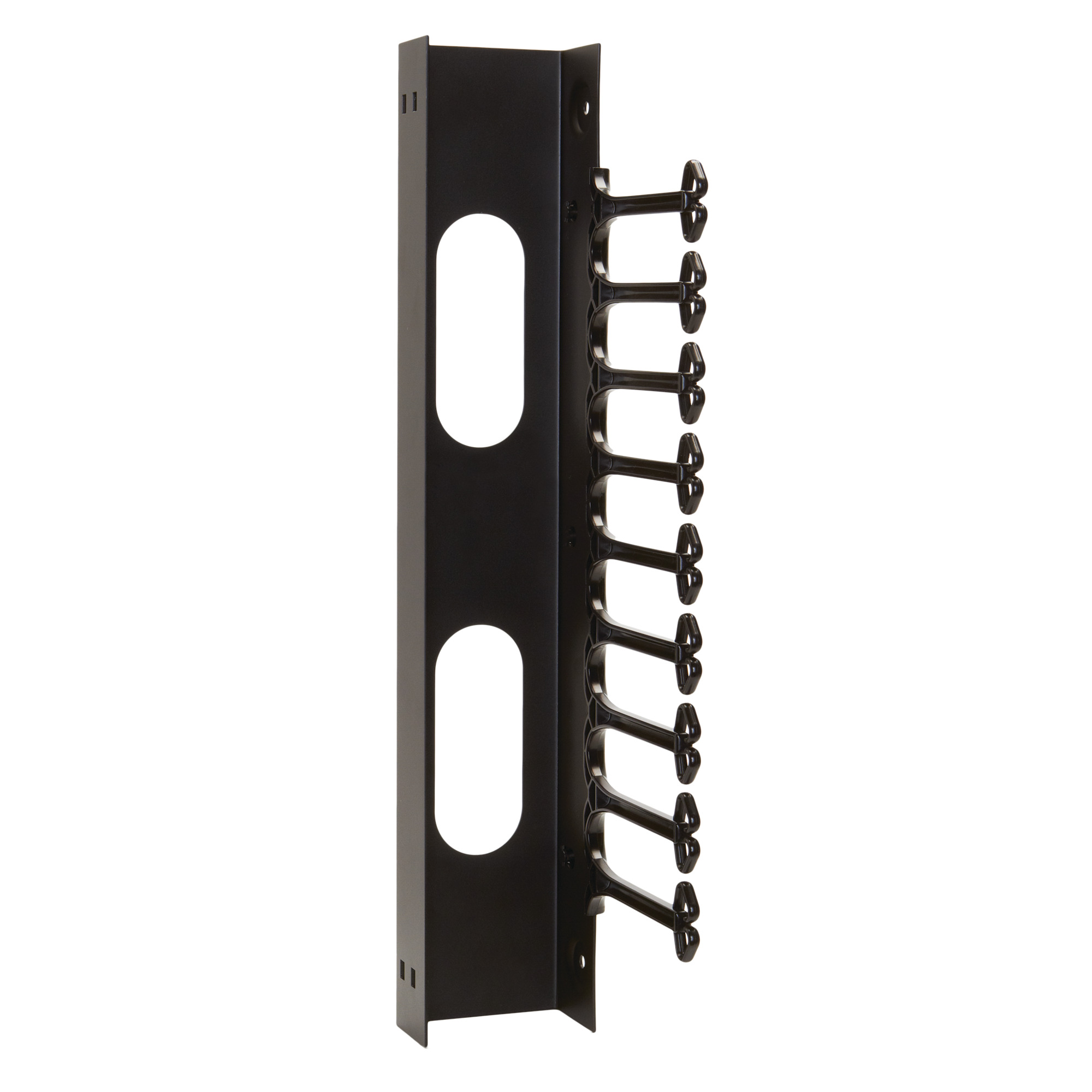 VersaRack Vertical Cable Manager, 40.51x4.13x8.19, Black, Steel