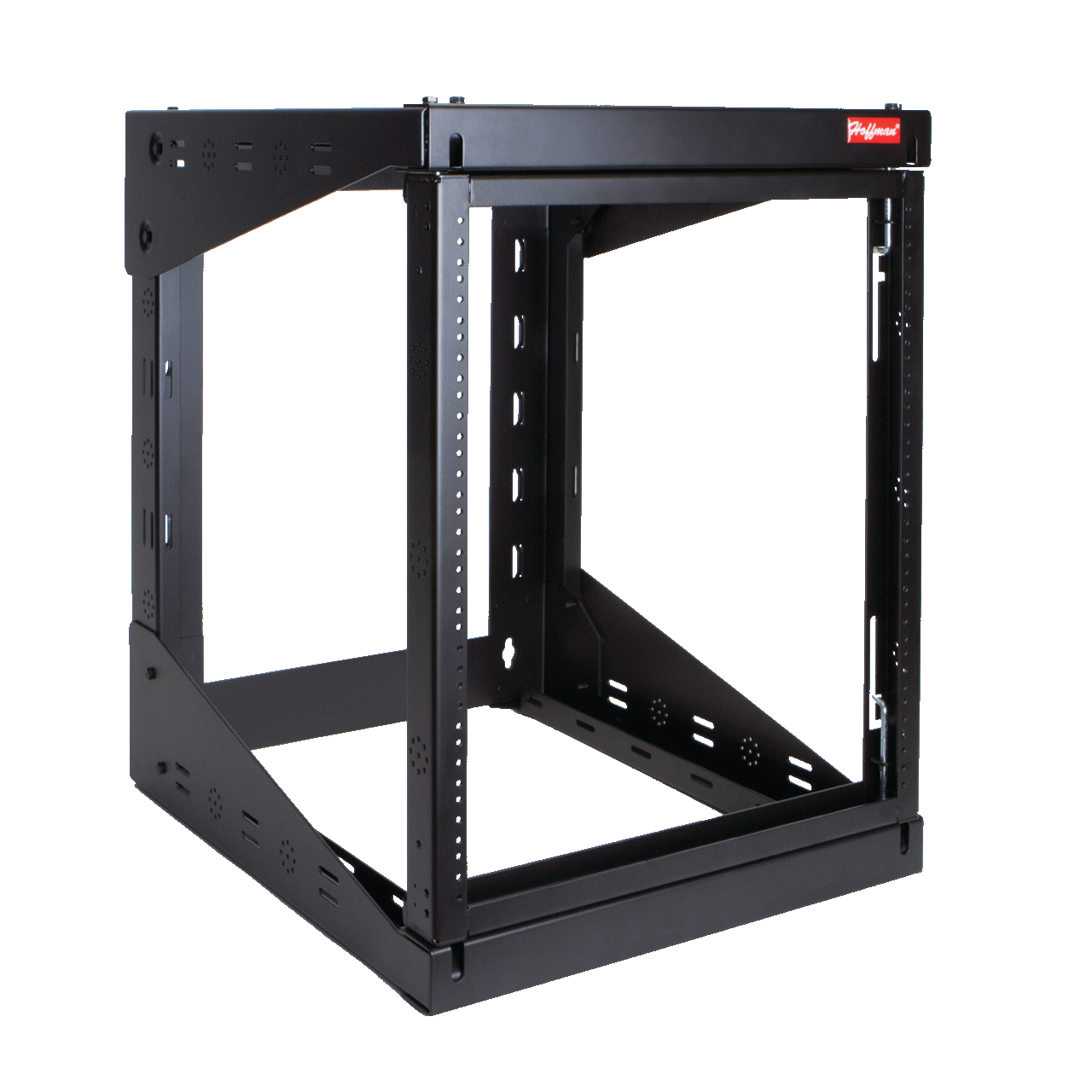 VersaRack Wall-Mount Open Frame Rack, 50.59x20.91x24.29, Black, Steel