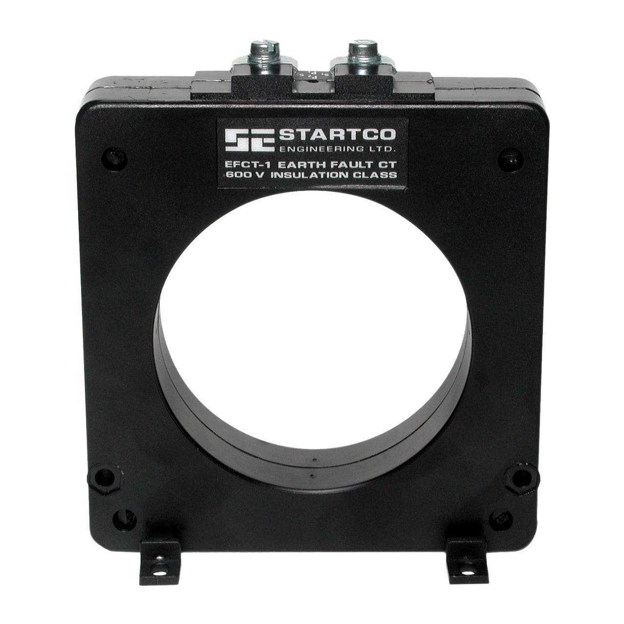The EFCT series is a sensitive nickel-core current transformer used with Littelfuse relays to detect low levels of earth-leakage current.