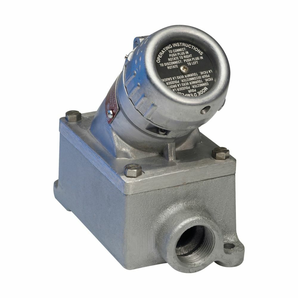 Eaton Crouse-Hinds series Ark-Gard ENR Premier receptacle assembly, 20A, Single, 50-400 Hz, Copper-free aluminum, 5-20R, Single-gang, Dead end, 1", 125 Vac