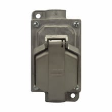 15A 125V THRU RCPT ASSY 1/2