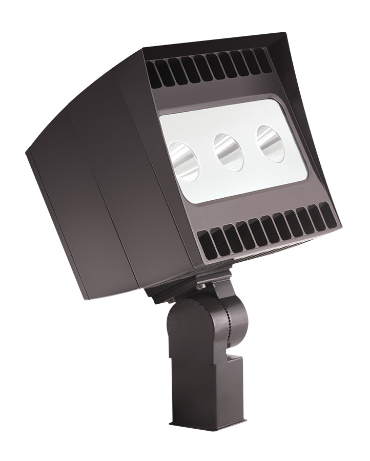 EZFLOOD 78W COOL LED 3HX3V 277V PCS SLIPFITTER BRONZE