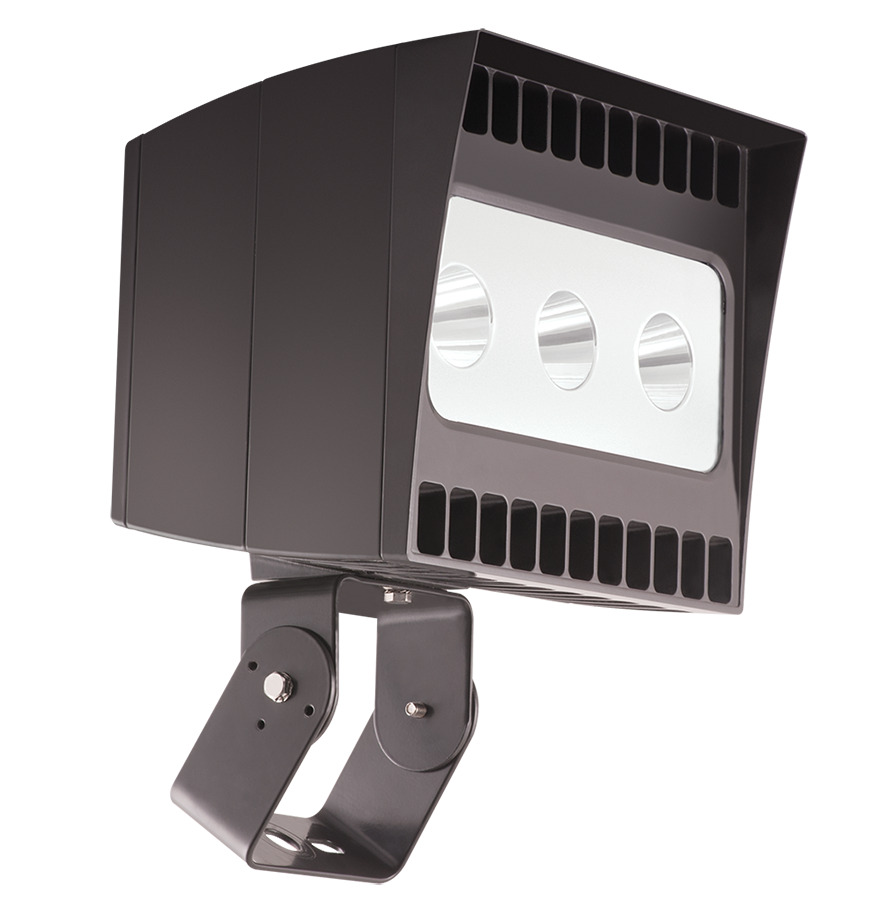 EZFLOOD 78W NEUTRAL LED 3HX3V TRUNNION 3 X 26W BRONZE