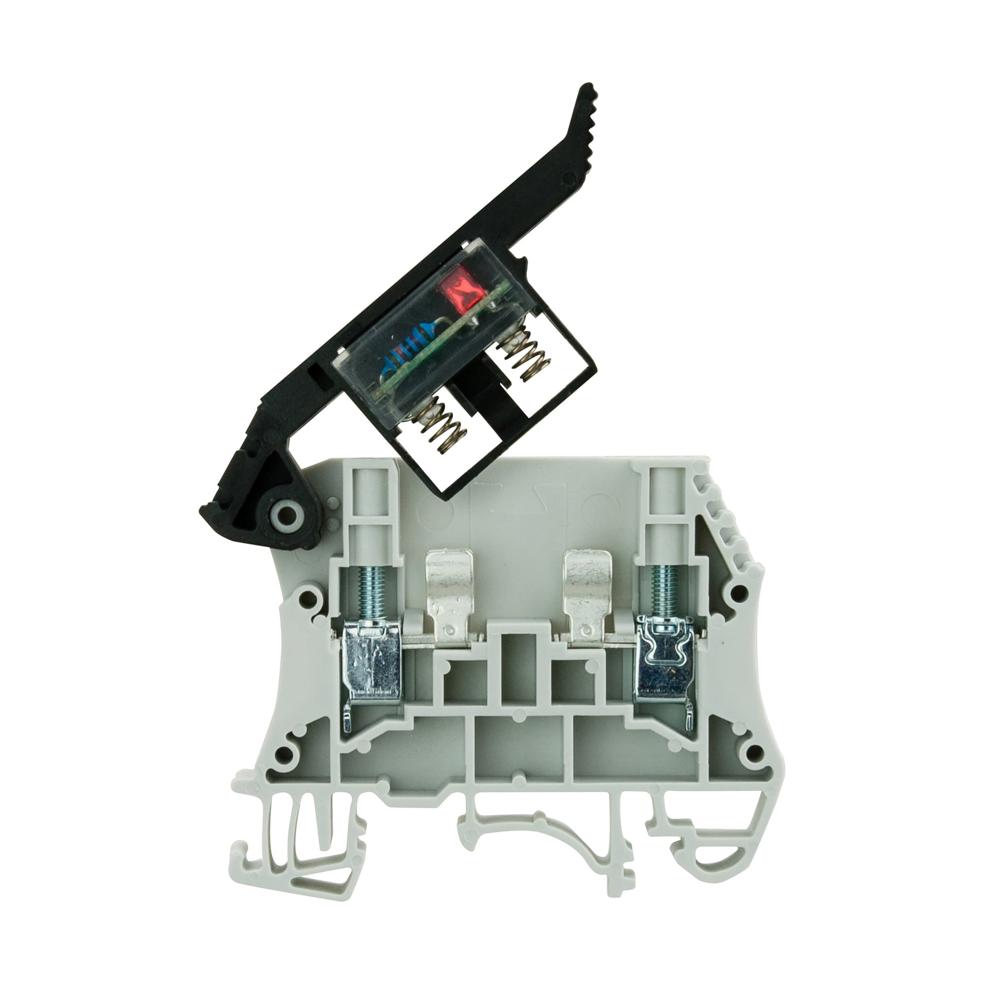 FUSE TERMINAL BLOCK,LED,12V,5X20 FUSE,SCREW