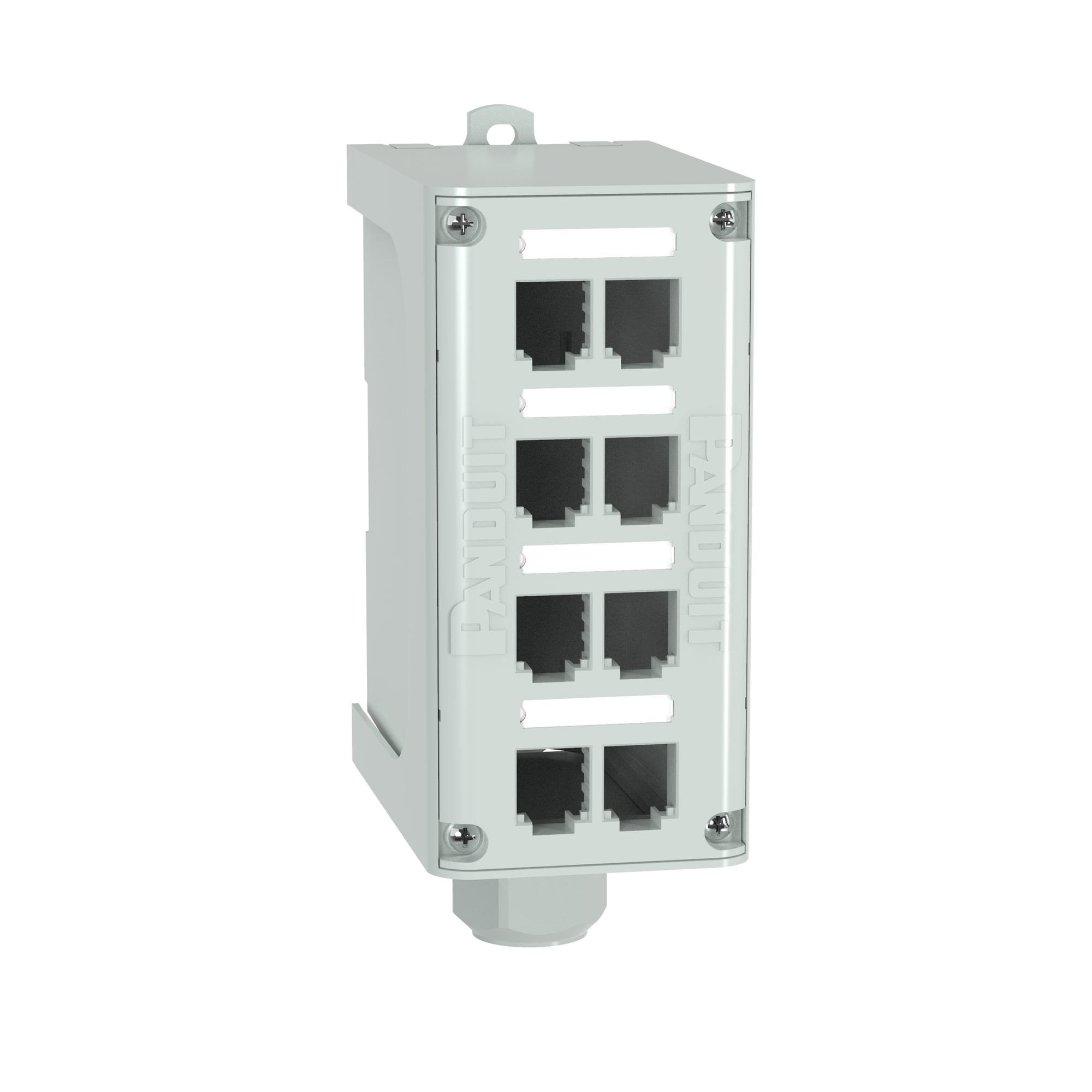 8-port DIN Rail Fiber Optic Enclosure   