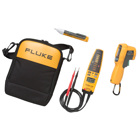 The rugged Fluke 62 MAX+ IR thermometer teamed with the full featured T+PRO voltage continuity tester and the easy-to-use 1-AC-II non-contact voltage detector, has everything you need to solve problems quickly. Use the IR thermometer to test for overheating in electrical devices, next use the electrical test tools to learn more about the problem safely and conveniently.