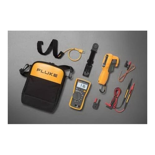 Technicians Combo Kit, Model: 116/62 MAX+ x, Includes: 116 HVAC Multimeter with Temperature and Microamps, 62 MAX+ Infrared Thermometer, CAT III 600 V Safety Rated