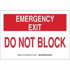 Sign,B555,14x10,EMER EXIT DO NOT,1EA