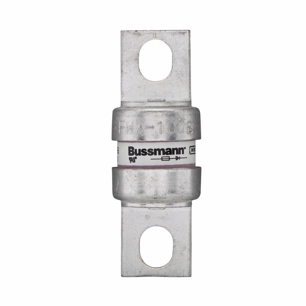Eaton Bussmann series FWA high speed fuse, 500 Vac/dc (35-800A only), 400A, 200 kAIC Vac (70-1000A), 20 kAIC at 150 Vdc (70-800A), 100 kAIC at 80 Vdc (70-1000A), None, High speed fuse, Blade end X blade end, Stud