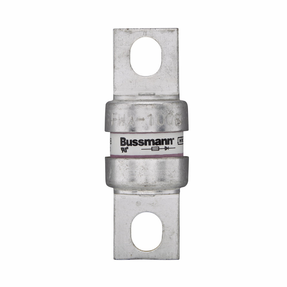 Eaton Bussmann series FWA high speed fuse, 500V, 80A, 200 kAIC Vac (70-1000A), 20 kAIC at 150 Vdc (70-800A), 100 kAIC at 80 Vdc (70-1000A), None, High speed fuse, Blade end X blade end, Stud
