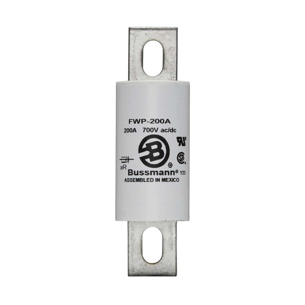 Eaton Bussmann series FWP high speed fuse, 175A RMS, 200 kAIC Vac, 50 kAIC at 700 Vdc, Non Indicating, High speed fuse, Blade end X blade end, Stud