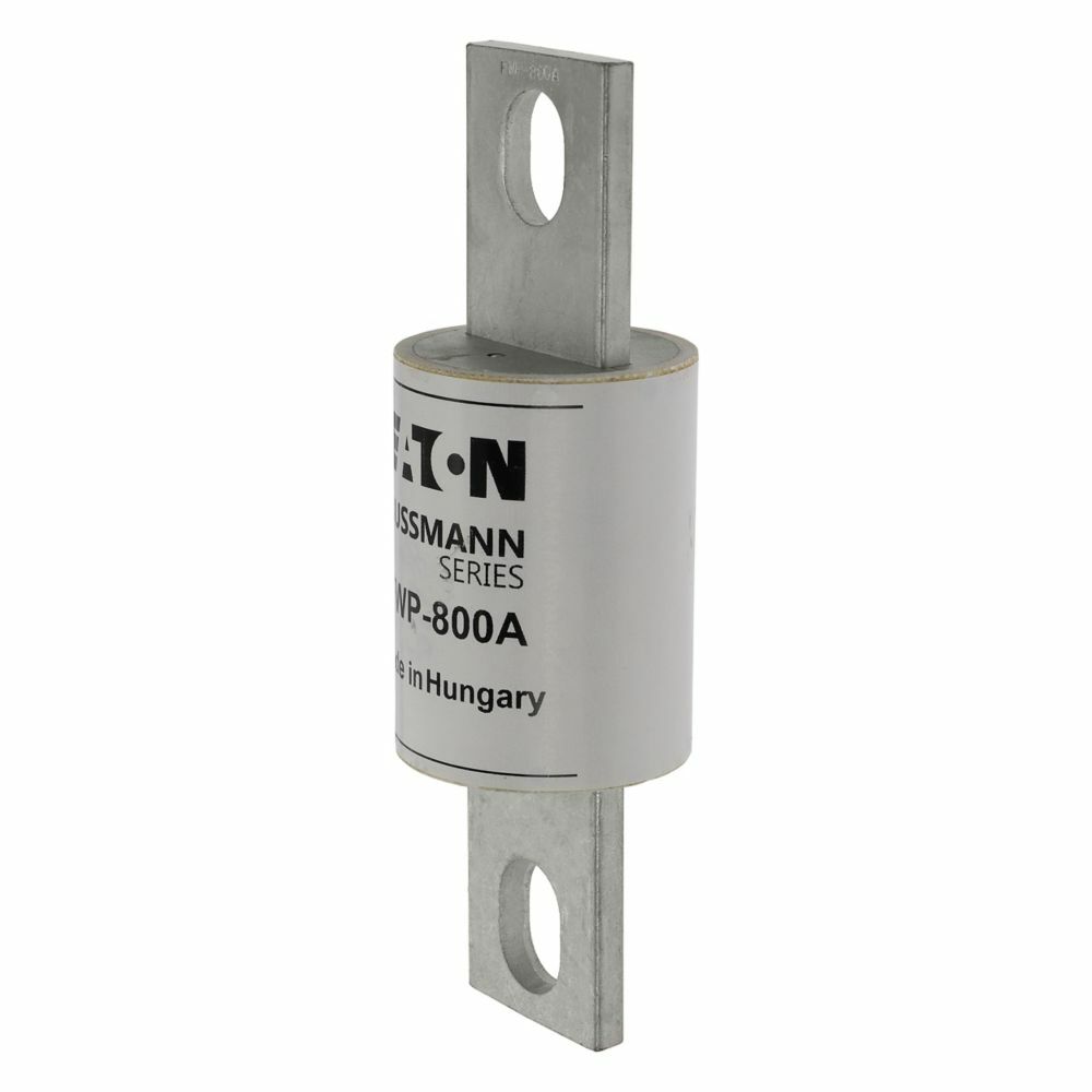 Eaton Bussmann series FWP high speed fuse, 250 Vac/dc, 800A, 200 kAIC Vac, 50 kAIC at 700 Vdc, None, High speed fuse, Blade end X blade end, Stud
